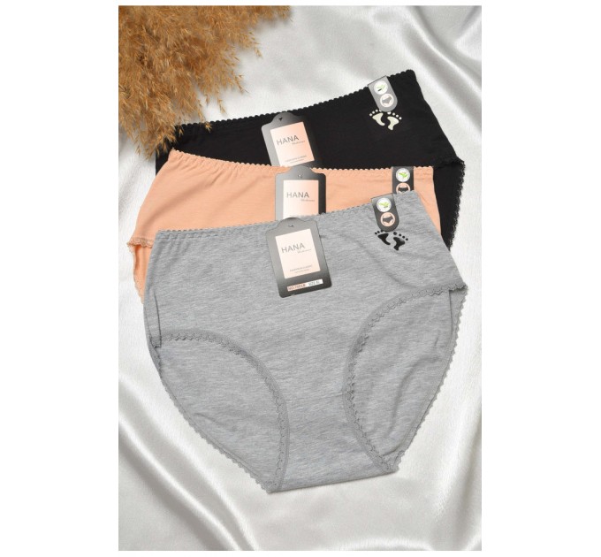 Набір жіночих трусів напівбатальних 3 штуки 188589L