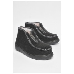 Мужские бурки на меху черного цвета 189019L