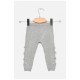 Демисезонные лосины для девочки светло-серого цвета 189112L