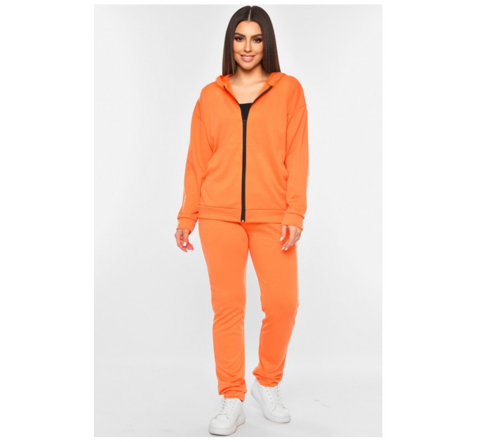 Спортивний костюм жіночий помаранчевого кольору 189150L