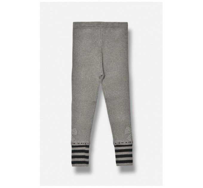 Лосіни дитячі демісезонні для дівчинки сірого кольору 189161L