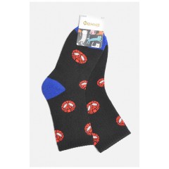 Шкарпетки дитячі махрові для хлопчика чорного кольору 189474L Шкарпетки дитячі махрові для хлопчика чорного кольору 189474L