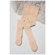 Колготи дитячі махрові для дівчинки бежевого кольору 189568L