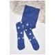 Колготи дитячі махрові для дівчинки синього кольору 189592L