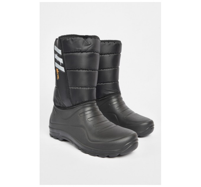 Дутики чоловічі піна на хутрі чорного кольору 189749L