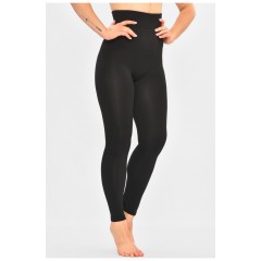 Лосини жіночі на штучному хутрі чорного кольору 189831L