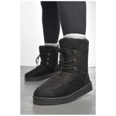 Уггі жіночі на хутрі чорного кольору 189921L