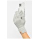 Рукавички жіночі світло-сірого кольору утеплені 189980L