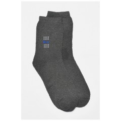 Носки мужские махровые темно-серого цвета 189994L