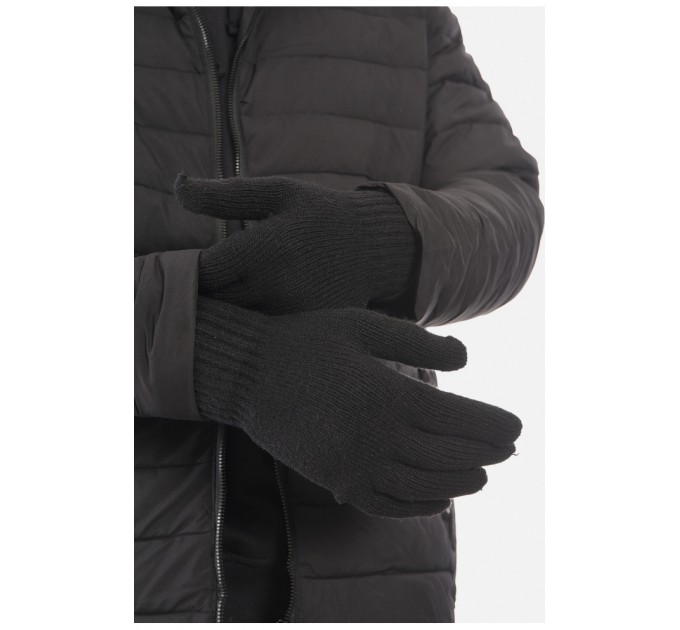 Рукавички чоловічі акрилові утеплені чорного кольору 190023L