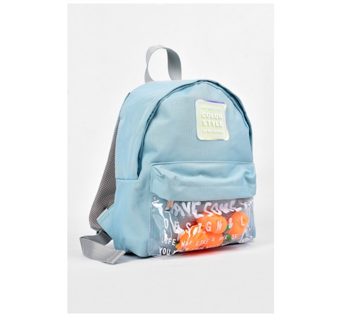 Рюкзак дитячий текстильний блакитного кольору 190141L