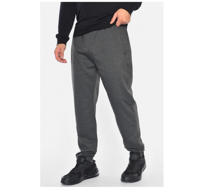 Спортивні штани чоловічі напівбатальні темно-сірого кольору 190383L