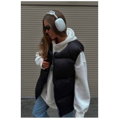 Жилетка женская черного цвета 190432L