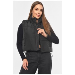 Жилетка женская черного цвета 190440L