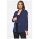 Жіночий піджак однотонний темно-синього кольору 190482L