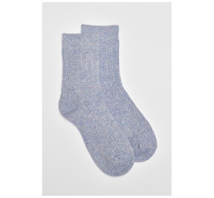 Носки женские кашемировые светло-голубого цвета 190580L