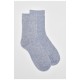 Носки женские кашемировые светло-голубого цвета 190580L