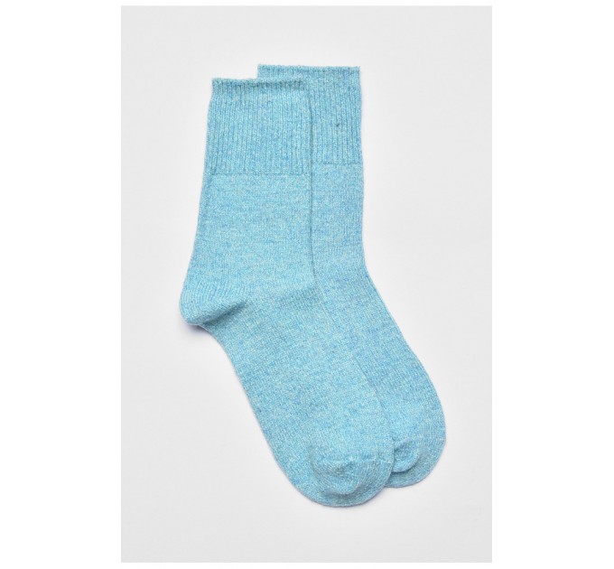 Шкарпетки жіночі ангорові блакитного кольору 190603L