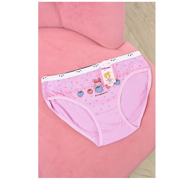 Трусики дитячі для дівчинки фіолетового кольору з малюнком 190737L