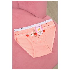 Трусики дитячі для дівчинки персикового кольору з малюнком 190740L