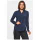 Сорочка жіноча темно-синього кольору 191111L