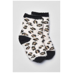 Шкарпетки дитячі травка чорного кольору з принтом 191120L Шкарпетки дитячі травка чорного кольору з принтом 191120L