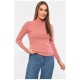 Гольф жіночий однотонний темно-рожевого кольору 191266L