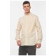 Сорочка чоловіча однотонна бежевого кольору 191629L
