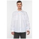Сорочка чоловіча однотонна білого кольору 191649L Сорочка чоловіча однотонна білого кольору 191649L