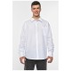Сорочка чоловіча однотонна білого кольору 191654L Сорочка чоловіча однотонна білого кольору 191654L