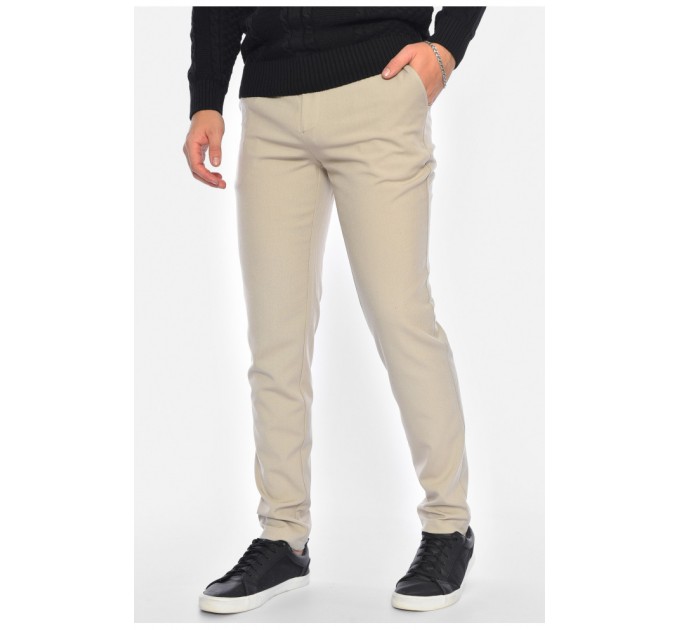 Штани чоловічі однотонні сірого кольору 191699L