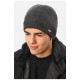 Шапка чоловіча на флісе сірого кольору 191792L Шапка чоловіча на флісе сірого кольору 191792L