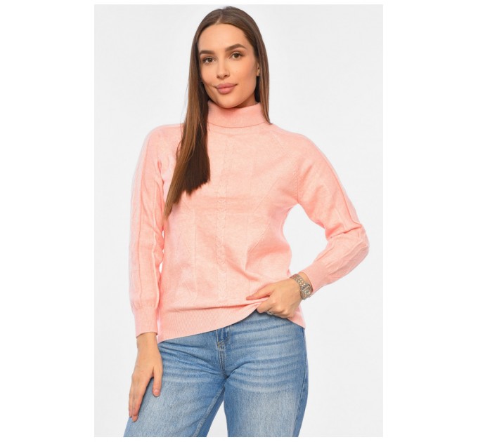 Свитер женский розового цвета 191826L