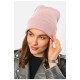 Шапка жіноча демісезонна рожевого кольору 191894L