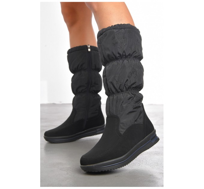 Чоботи жіночі зимові чорного кольору 191995L