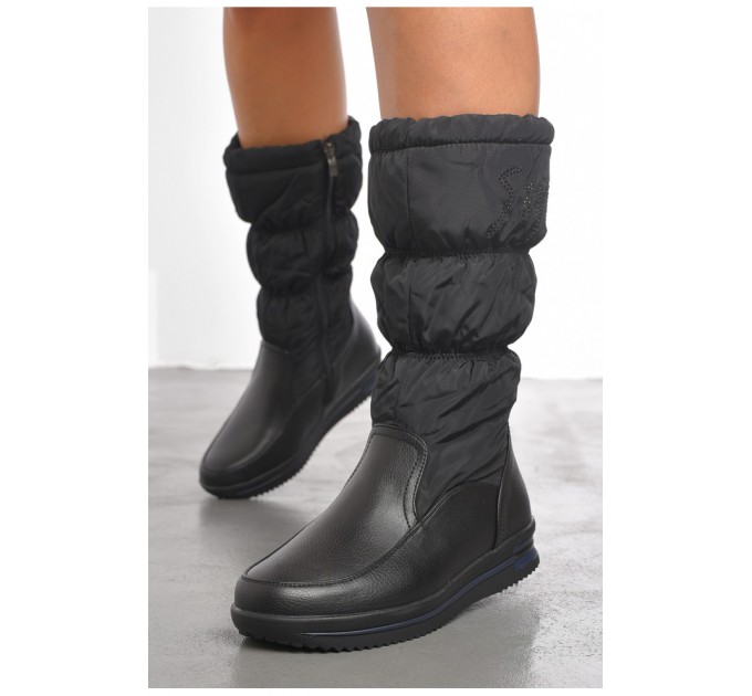 Чоботи жіночі зимові чорного кольору 191997L