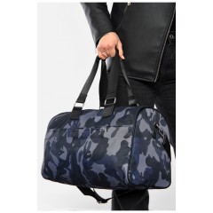 Женская сумка синего цвета с камуфляжным принтом 192089L.