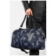 Сумка жіноча текстильна синього кольору з камуфляжним принтом 192089L Сумка жіноча текстильна синього кольору з камуфляжним принтом 192089L