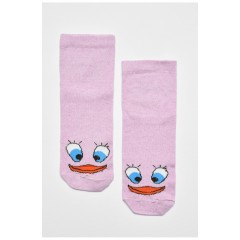 Шкарпетки жіночі демісезонні бузкового кольору 192251L