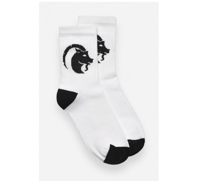 Шкарпетки жіночі демісезонні білого кольору 192320L