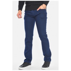 Джинси чоловічі однотонні синього кольору 192355L