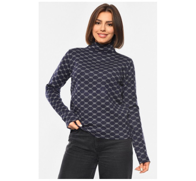 Светр жіночий темно-синього кольору 192405L