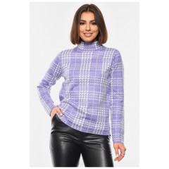 Свитер женский фиолетового цвета 192417L