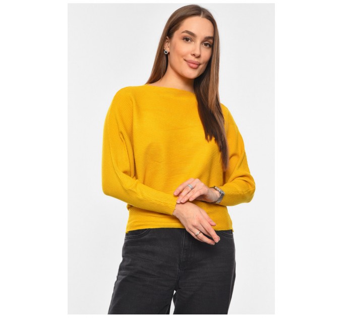 Светр жіночий гірчичного кольору 192508L