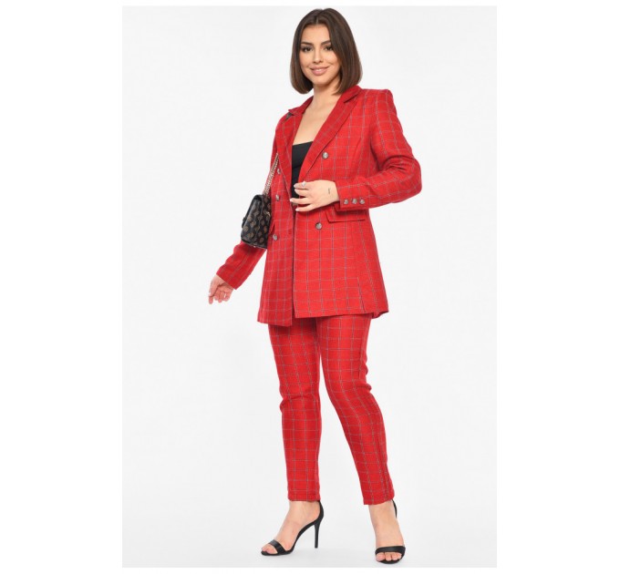 Женский костюм красного цвета с принтом 192608L.