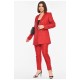 Костюм жіночий червоного кольору з принтом 192608L