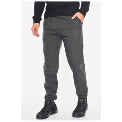 Спортивні штани чоловічі на флісі темно-сірого кольору 192614L