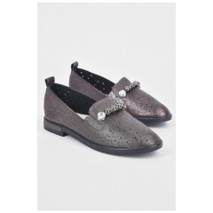 Туфлі дитячі для дівчинки коричневого кольору 192739L