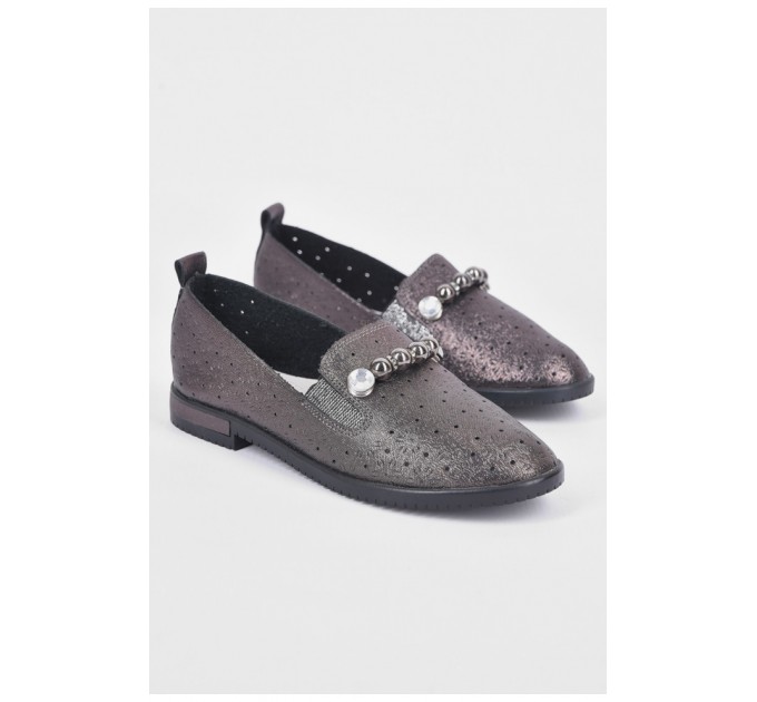 Туфлі дитячі для дівчинки коричневого кольору 192739L