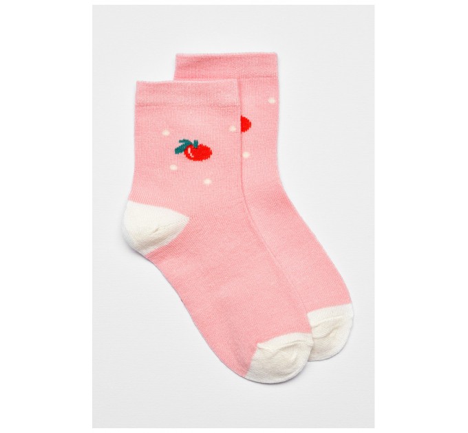Шкарпетки дитячі демісезонні рожевого кольору 192926L